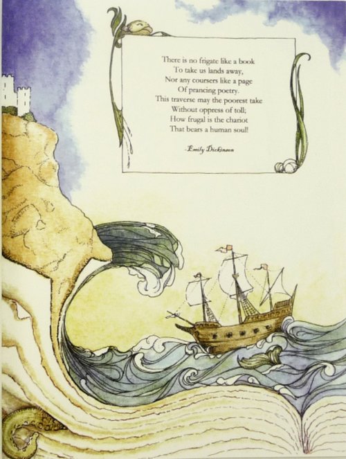 watercolor illustration of a poem